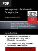 Management of Emergencies in Children