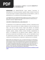 Según Idalberto Chiavenato y Robbins y Coulter Concepto y Principios de La Organizacion