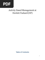 Activity Based Management