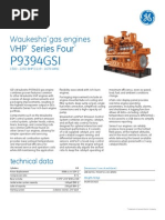 Waukesha Gas Engines VHP Series Four P9394GSI