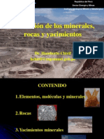 Formación de Los Minerales, Rocas y Yacimientos