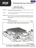 Technical Service Information: Automatic Transmission Service Group