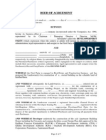 Sample - Deed of - Agreement - For - Rehab PDF