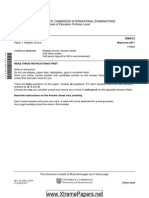 Biology 5090 12 Paper 1 Question Paper Mayjue 2011