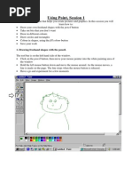 Using Paint, Session 1: 1. Drawing Freehand Shapes With The Pencil