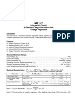 NTE1927 Integrated Circuit 4-Terminal Negative Adjustable Voltage Regulator