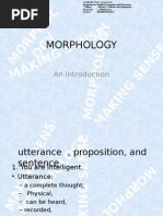 Introduction To Morphology