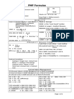 PMP Formulas