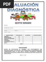 Evaluacion Diagnostica Matematicas Primer Grado