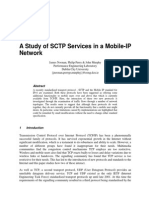 A Study of SCTP Services in A Mobile-IP Network