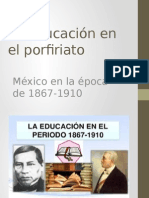 La Educación en El Porfiriato 2