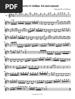 Concerto For 4 Violins 1st Movement Score and Parts