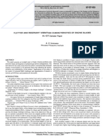 Flutter and Resonant Vibration Characteristics of Engine Blades