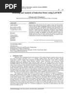 Modelling and Analysis of Induction Motor Using Labview