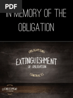 Oblicon Extinguishment of Obligation