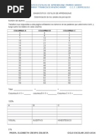 Estilos de Aprendizaje Primer Grado