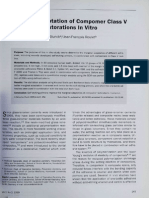 Marginal Adaptation of Compomer Class V Restorations in Vitro