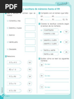 Lectura y Escritura de Numeros Hasta El 99