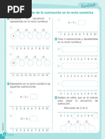 Representacion de La Sustraccion en La Recta Numerica