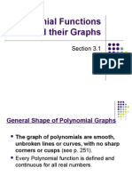 3.1 Graphs of Polynomial Functions