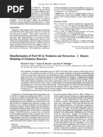 Desulfurization of Fuel Oil by Oxidation and Extraction. Kinetic Modeling of Oxidation Reaction