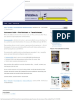 Instrument Cable - Fire Resistant Vs Flame Retardant: Home About Terms of Use