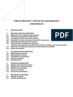 Toma de Muestras de Contaminates Atmosféricos Muestreo Gases