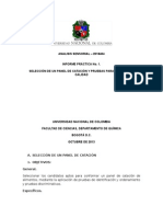 Informe Selección de Un Panel