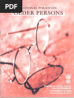 National Policy On Older Persons, 1999