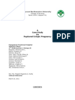 A Case Study On Ruptured Ectopic Pregnancy: Lyceum Northwestern University