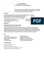 David Hatton Resume 2015 PDF