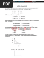 VITEEE Physics 2013