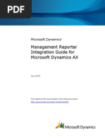 Management Reporter Integration Guide For Microsoft Dynamics AX