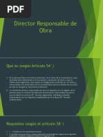 Director Responsable de Obra