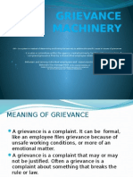 Grievance Machinery Report