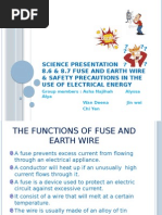 8.6 & 8.7 Fuse & Earth Wire, Safety