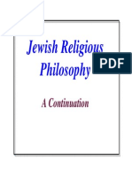 Jewish Religious Philosophy