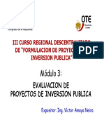 Diapositivas Del Modulo de Evaluacion de Proyectos