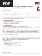 CME Information: Chronic Myeloid Leukemia: 2014 Update On Diagnosis, Monitoring, and Management