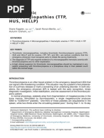 2014 - Trombotic Microangiopathies