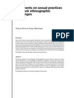 Algunos Comentarios Sobre Prácticas Sexuales y Sus Desafíos Etnográficos