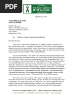 Letter To Marc Bennett Re: Wichita Police Department (Mosley) and Transparency