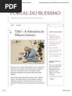 TAO - A Sabedoria Do Silêncio Interno - Portal Do Budismo