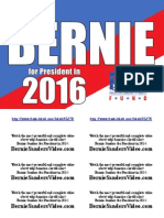 Bernie Sanders Campaign Flyers