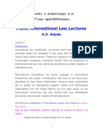 Public International Law Lectures