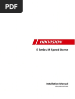 E Series IR Speed Dome: Installation Manual