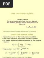 Time Invariant Systems