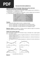 Criterio de La Primera y Segunda Derivada