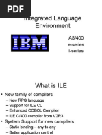 Integrated Language Environment: AS/400 E-Series I-Series