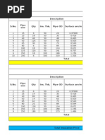 Description Pipe Size: Cooling Water Piping